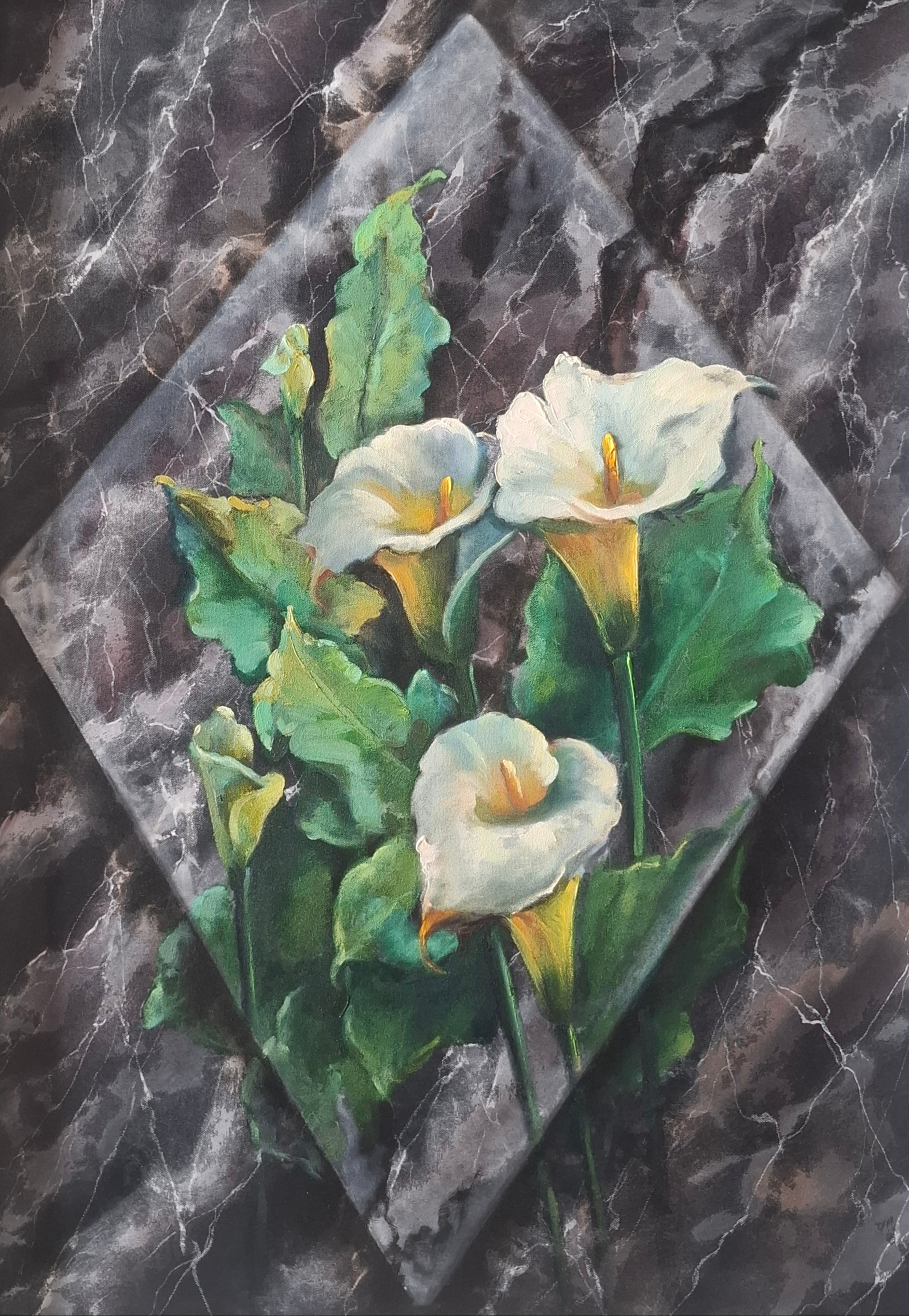 گل شیپوری طرح سنگ 