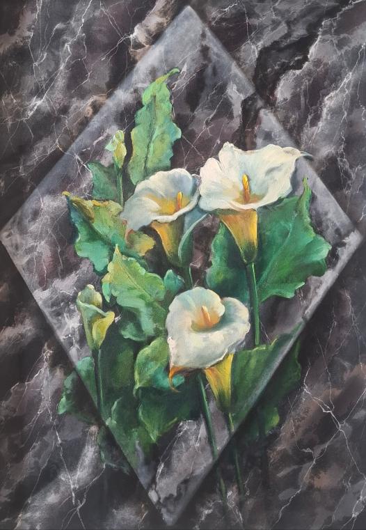 گل شیپوری طرح سنگ 